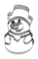 Preview: Ausstecher mit Prägung - Schneemann