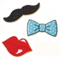 Preview: Cookie Cutter Set - Mustache / Lips / Bow Tie