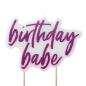 Preview: Kerze - birthday baby - Pink Glitter
