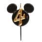 Preview: Zahlenkerze - 4 - Mickey Mouse Ohren