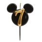 Preview: Zahlenkerze - 7 - Mickey Mouse Ohren
