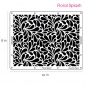Preview: FLORAL SPLASH professional cake icing stencil