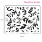 Preview: MEADOW BREEZE professional cake icing stencil