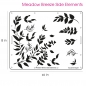 Preview: MEADOW BREEZE SIDE ELEMENTS professional cake icing stencil