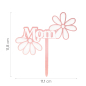 Preview: Cake Topper - Mom - Pink with Flowers