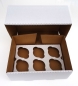 Preview: 6er Cupcake / Muffin Box Karton-Weiss