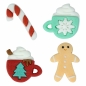 Preview: Edible Sugar Decorations - Christmas Cheer (Set of 12)