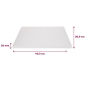 Preview: Tortenplatte Rechteckig 40cm x 30cm / Stärke 20mm - WEISS