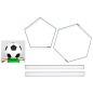 Preview: Ausstecher Set - Fussball 20cm