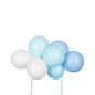 Preview: Ballon Torten Topper Set - Blau