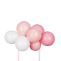 Preview: Ballon Torten Topper Set - Rosa