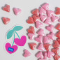 Preview: Streusel Sprinkle Charms - Herzen Pink