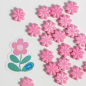 Preview: Streusel Sprinkle Charms - Pinke Blumen