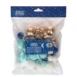 Preview: Decorative Ball Set - Blue Ombre und Gold