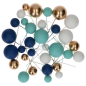 Preview: Decorative Ball Set - Blue Ombre und Gold