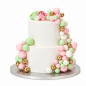 Preview: Decorative Ball Set - Pastell Rosa, Grün und Gold