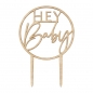 Preview: Wooden Cake Topper - HEY Baby