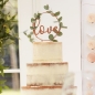 Preview: Copper Cake Topper - love