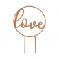 Preview: Copper Cake Topper - love