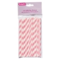 Preview: Cakepop Straws rosa-weiss gestreift