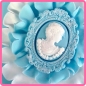 Preview: Silikonform Miniature Oval Rahmen 1 & Oval Cameo