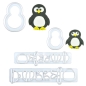 Preview: Ausstecher Set - Mami und Baby Pinguin