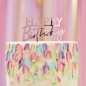 Preview: Torten Topper aus Acryl - Happy Birthday - Pink