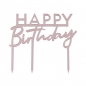 Preview: Torten Topper aus Acryl - Happy Birthday - Pink