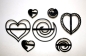 Preview: Patchwork Cutters Swirls & Hearts