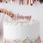 Preview: Kerze - Hooray - Rose Gold