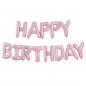 Preview: Luftballon Girlande - Happy Birthday - Rosa