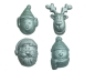 Preview: Silicone Mold - Christmas Faces