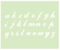 Preview: Schablone Kleinbuchstaben / 26 Stück