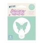Preview: Stencil Round - Butterfly