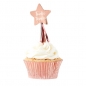 Preview: Cupcake Topper - Sterne Rose Gold