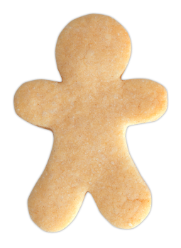 Preview: Ausstecher auf Karte - Lebkuchenmann