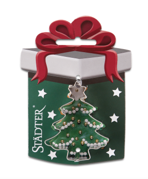 Ausstecher auf Karte - Weihnachtsbaum mit Stern