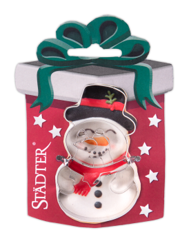 Ausstecher mit Prägung - Schneemann