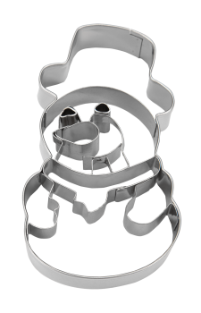 Preview: Ausstecher mit Prägung - Schneemann