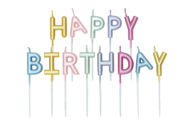 Candles - Happy Birthday - Pearl