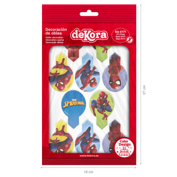 Preview: 20 Stecker aus Esspapier - Spiderman