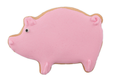 Preview: Ausstecher Glücksschwein 7 cm