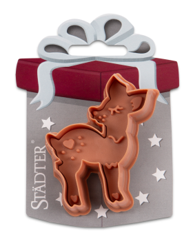 Ausstecher mit Auswerfer und Prägung - Rehkitz