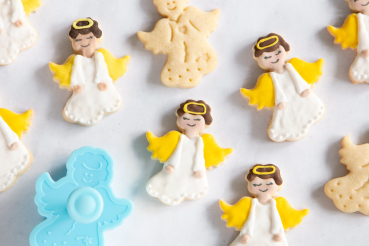 Preview: Ausstecher mit Auswerfer und Prägung - Engel