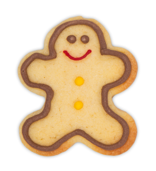 Preview: Ausstecher mit Auswerfer und Prägung - Lebkuchenmann