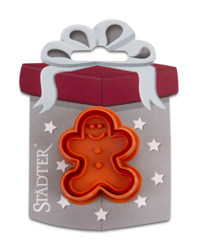 Ausstecher mit Auswerfer und Prägung - Lebkuchenmann
