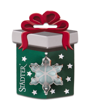 Ausstecher auf Karte - Eiskristall