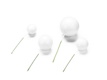 Bubbles / Kugel Einstecker - Weiss 4 Stück