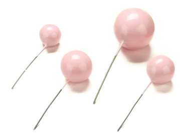 Bubbles / Kugel Einstecker - Rosa 4 Stück