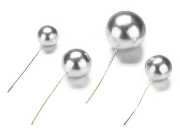 Bubbles / Kugel Einstecker - Silber 4 Stück